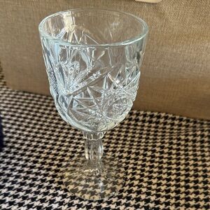 Elegant Clear Glass Goblet